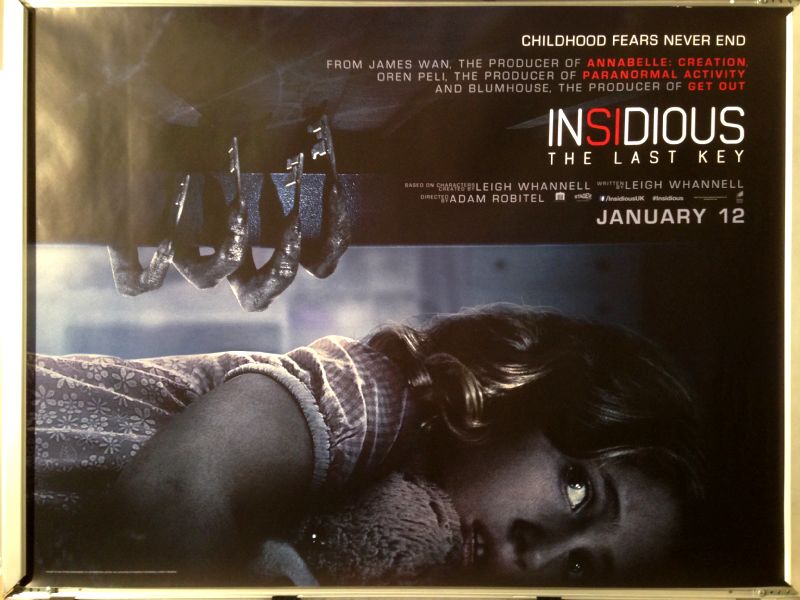Cinema Poster: INSIDIOUS THE LAST KEY 2018 (Quad) Lin Shaye Angus Sampson Cinema Poster: INSIDIOUS THE LAST KEY 2018 (Quad) Lin Shaye Angus Sampson