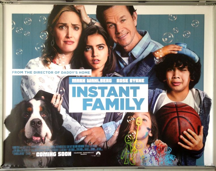 Cinema Poster: INSTANT FAMILY 2019 (Quad) Mark Wahlberg Rose Byrne Isabela Moner