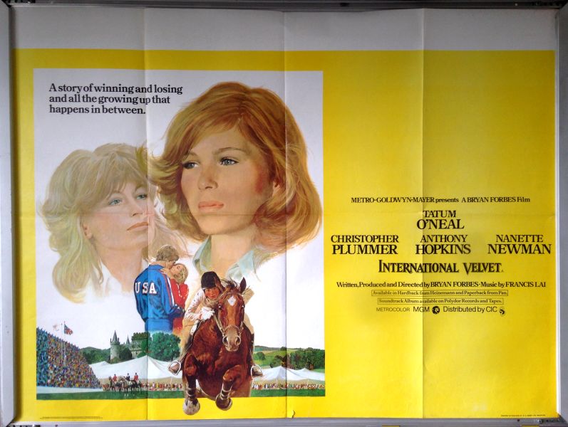 Cinema Poster: INTERNATIONAL VELVET 1978 (Quad) Tatum O'Neal Anthony Hopkins Cinema Poster: INTERNATIONAL VELVET 1978 (Quad) Tatum O'Neal Anthony Hopkins