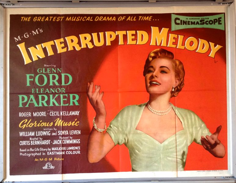 Cinema Poster: INTERRUPTED MELODY 1955 (Quad) Glenn Ford Roger Moore