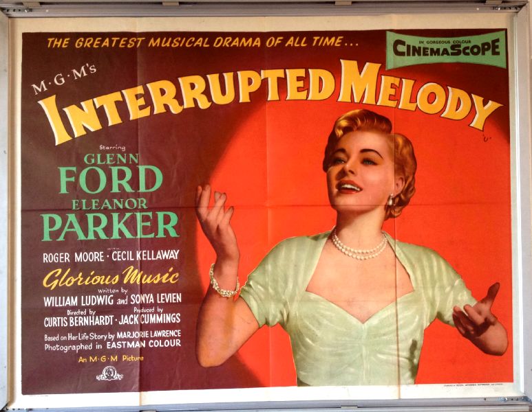 Cinema Poster: INTERRUPTED MELODY 1955 (Quad) Glenn Ford Roger Moore Cinema Poster: INTERRUPTED MELODY 1955 (Quad) Glenn Ford Roger Moore