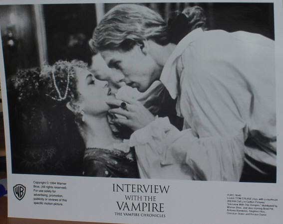 INTERVIEW WITH THE VAMPIRE: B/W Still (Cruise & Prey)