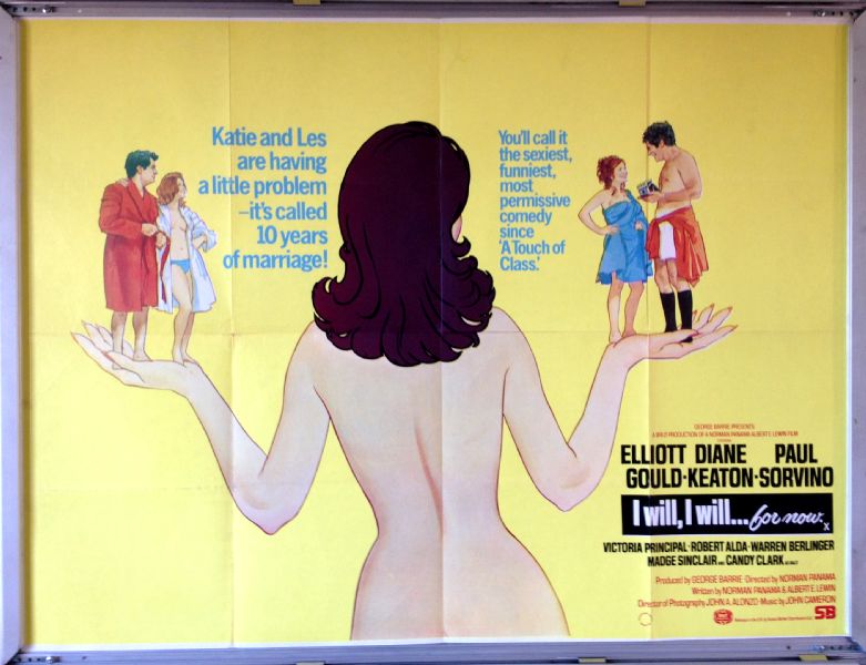 Cinema Poster: I WILL I WILL FOR NOW 1976 (Quad) Elliott Gould Diane Keaton Cinema Poster: I WILL I WILL FOR NOW 1976 (Quad) Elliott Gould Diane Keaton