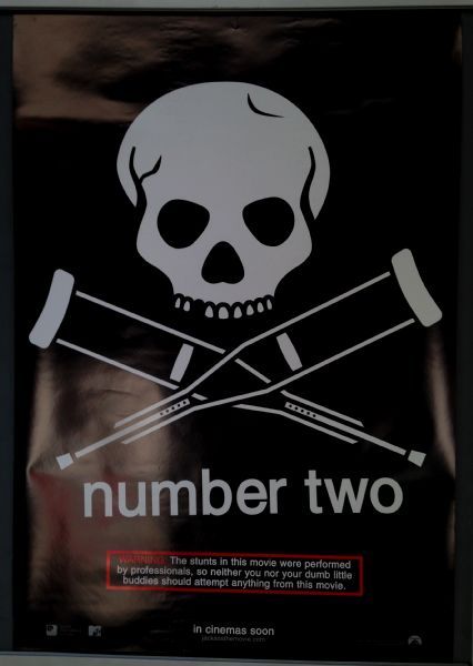 Cinema Poster: JACKASS NUMBER TWO 2006 (Advance One Sheet) Johnny Knoxville