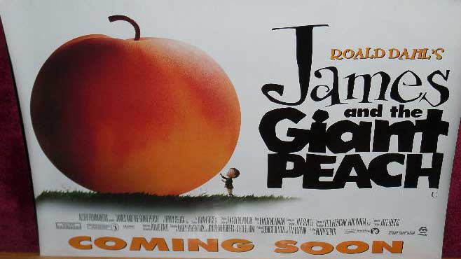 JAMES AND THE GIANT PEACH: Advance UK Quad Film Poster