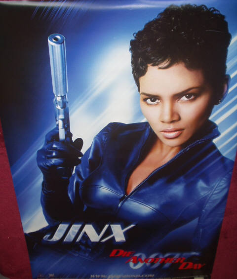 JAMES BOND DIE ANOTHER DAY: Halle Berry/Jinx and Toby Stephens/Gustav Graves Cinema Banner