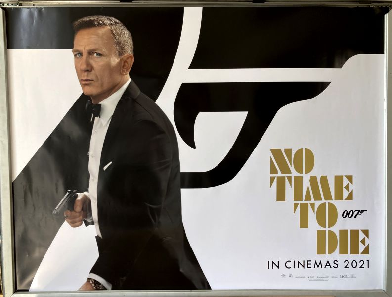 Cinema Poster: JAMES BOND NO TIME TO DIE 2021 (2021 Bond Quad) Daniel Craig