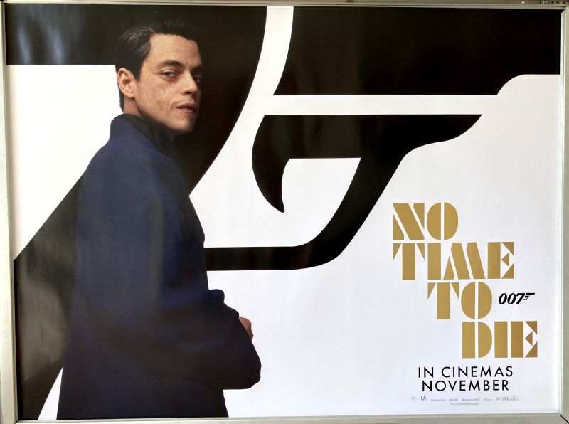 Cinema Poster: JAMES BOND NO TIME TO DIE 2021 (November 2020 Safin Quad) Rami Malek