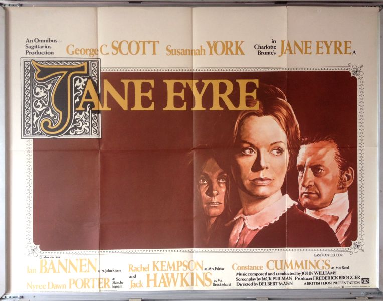 Cinema Poster: JANE EYRE 1970 (Quad) George C. Scott Susannah York Cinema Poster: JANE EYRE 1970 (Quad) George C. Scott Susannah York