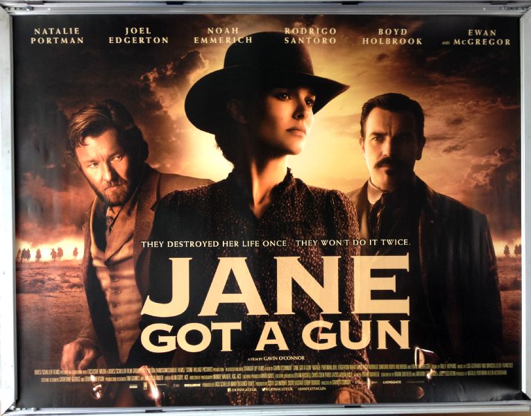 Cinema Poster: JANE GOT A GUN 2016 (Quad) Natalie Portman Ewan McGregor Cinema Poster: JANE GOT A GUN 2016 (Quad) Natalie Portman Ewan McGregor