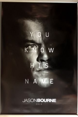 Cinema Poster: JASON BOURNE 2016 (Close Up One Sheet) Matt Damon Tommy Lee Jones Alicia Vikander