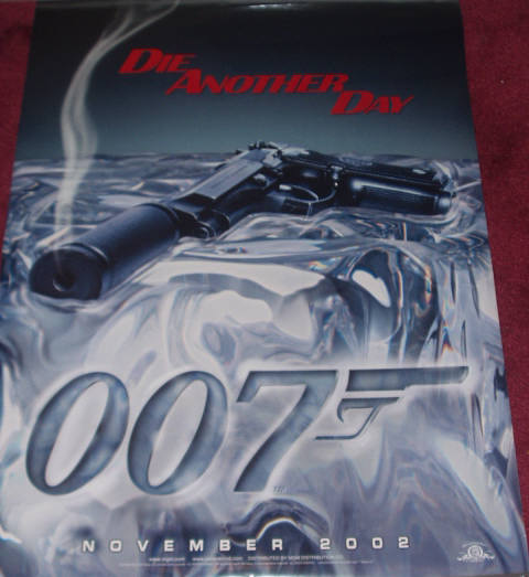 Cinema Poster: JAMES BOND DIE ANOTHER DAY: Advance Gun Style One Sheet Film Poster Cinema Poster: JAMES BOND DIE ANOTHER DAY: Advance Gun Style One Sheet Film Poster
