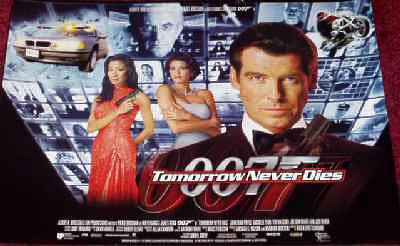 JAMES BOND TOMORROW NEVER DIES: Mini Film Poster JAMES BOND TOMORROW NEVER DIES: Mini Film Poster