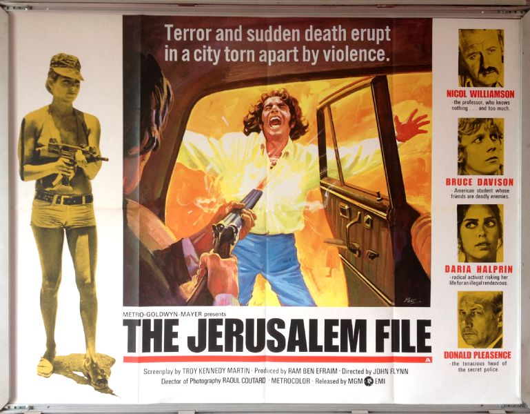 Cinema Poster: JERUSALEM FILE, THE 1972 (Quad) Bruce Davison Nicol Williamson