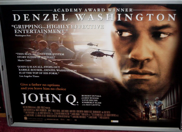 JOHN Q: Main UK Quad Film Poster JOHN Q: Main UK Quad Film Poster