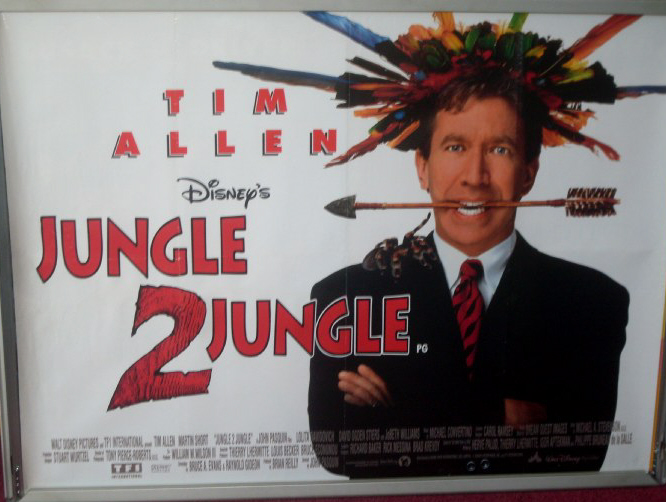 JUNGLE 2 JUNGLE: UK Quad Film Poster JUNGLE 2 JUNGLE: UK Quad Film Poster