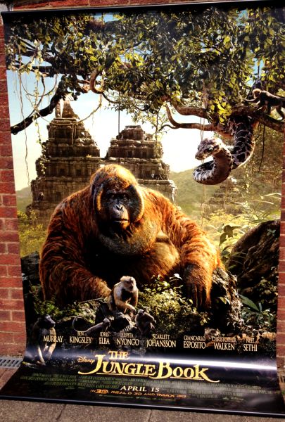 Cinema Banner: JUNGLE BOOK 2016 (King Louie) Idris Elba Scarlett Johansson Cinema Banner: JUNGLE BOOK 2016 (King Louie) Idris Elba Scarlett Johansson