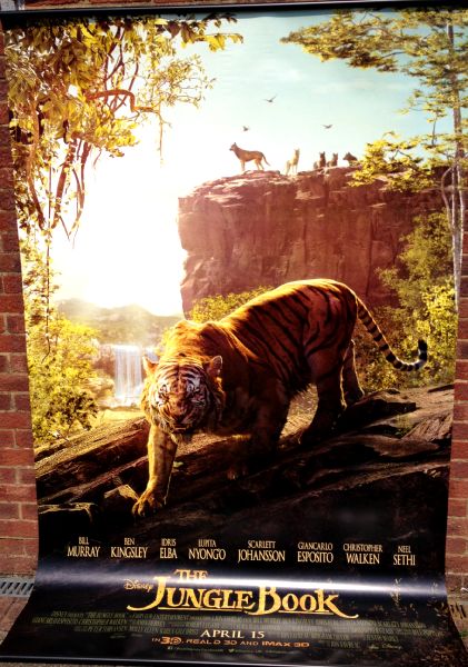 Cinema Banner: JUNGLE BOOK 2016 (Shere Khan) Idris Elba Scarlett Johansson Cinema Banner: JUNGLE BOOK 2016 (Shere Khan) Idris Elba Scarlett Johansson