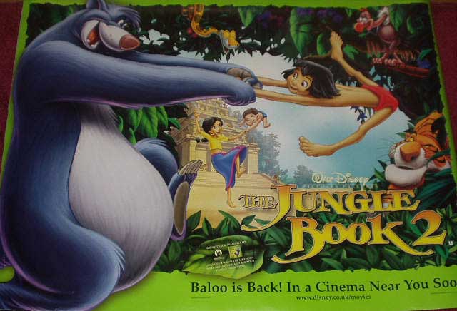 JUNGLE BOOK 2, THE: UK Quad Film Poster