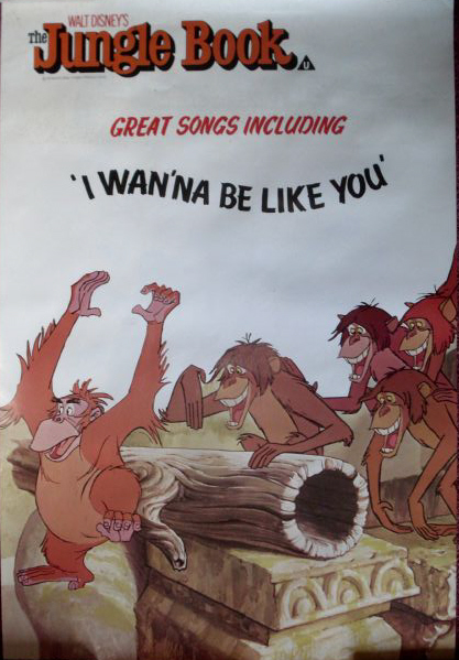JUNGLE BOOK, THE: 1980 rerelease Double Crown Film Poster JUNGLE BOOK, THE: 1980 rerelease Double Crown Film Poster