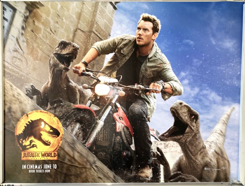 Cinema Poster: JURASSIC WORLD DOMINION 2022 (Quad) Chris Pratt Cinema Poster: JURASSIC WORLD DOMINION 2022 (Quad) Chris Pratt