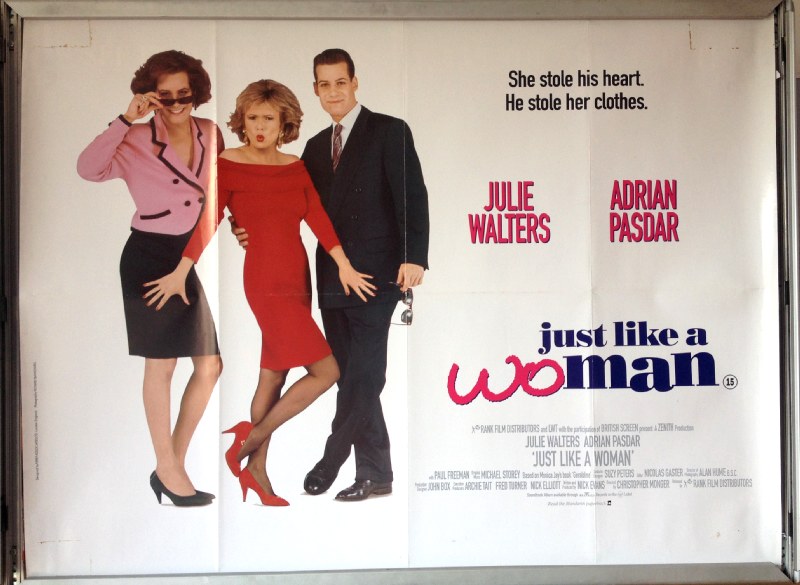 Cinema Poster: JUST LIKE A WOMAN 1993 (Quad) Julie Walters Adrian Pasdar Cinema Poster: JUST LIKE A WOMAN 1993 (Quad) Julie Walters Adrian Pasdar