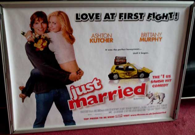 JUST MARRIED: Main UK Quad Film Poster