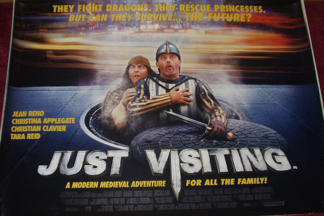 JUST VISITING: UK Quad Film Poster