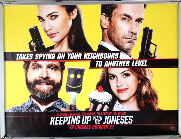 Cinema Poster: KEEPING UP WITH THE JONESES 2016 (Advance Quad) Gal Gadot