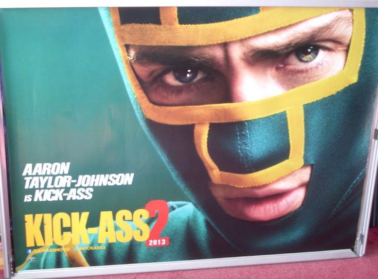 KICK-ASS 2: Aaron Taylor-Johnson/Kick-Ass UK Quad Film Poster