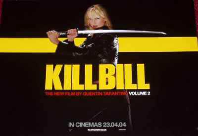 KILL BILL VOLUME 2: Advance Mini Quad Film Poster