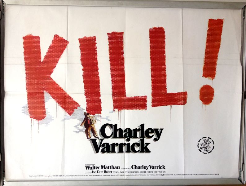 Cinema Poster: CHARLEY VARRICK 1973 (Quad) Walter Matthau Joe Don Baker Don Siegel Cinema Poster: CHARLEY VARRICK 1973 (Quad) Walter Matthau Joe Don Baker Don Siegel