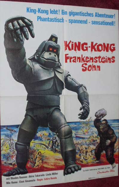 KING KONG ESCAPES: German Film Poster