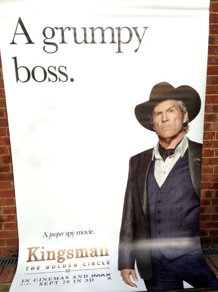 Cinema Banner: KINGSMAN THE GOLDEN CIRCLE 2017 (Champ) Jeff Bridges Cinema Banner: KINGSMAN THE GOLDEN CIRCLE 2017 (Champ) Jeff Bridges