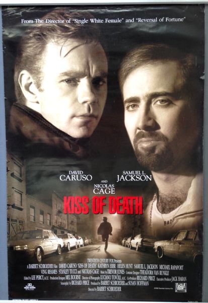 Cinema Poster: KISS OF DEATH 1995 (One Sheet) David Caruso Nicolas Cage Cinema Poster: KISS OF DEATH 1995 (One Sheet) David Caruso Nicolas Cage