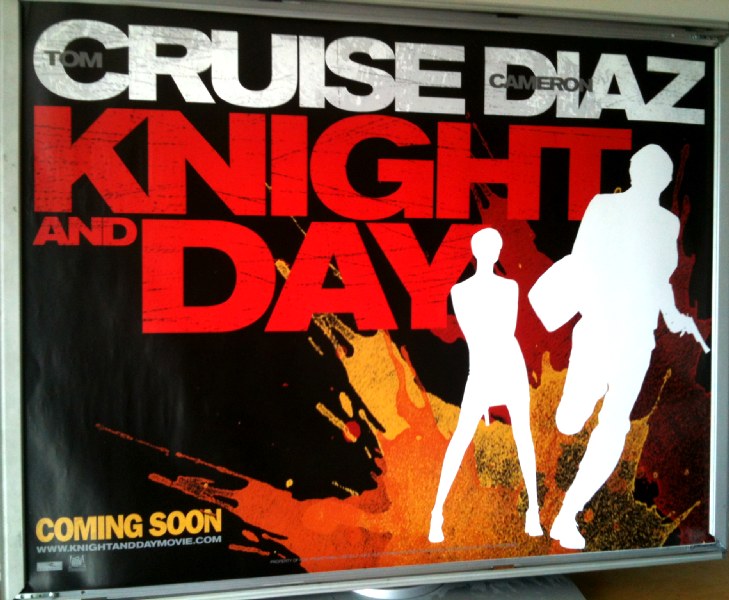 KNIGHT AND DAY: Advance UK Quad Film Poster KNIGHT AND DAY: Advance UK Quad Film Poster