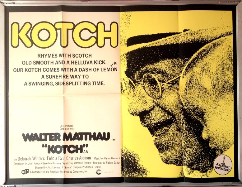 Cinema Poster: KOTCH 1971 (Quad) Walter Matthau Deborah Winters Cinema Poster: KOTCH 1971 (Quad) Walter Matthau Deborah Winters