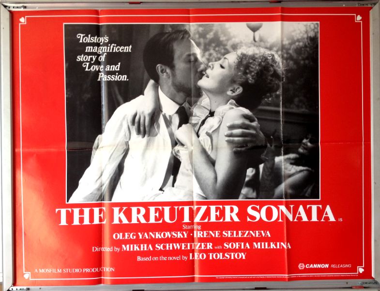 Cinema Poster: KREUTZER SONATA, THE 1987 (Quad) Oleg Yankovskiy Cinema Poster: KREUTZER SONATA, THE 1987 (Quad) Oleg Yankovskiy