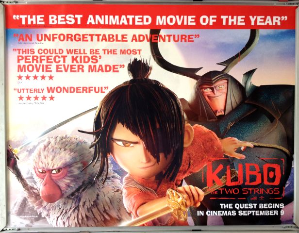 Cinema Poster: KUBO AND THE TWO STRINGS 2016 (Review Quad) Charlize Theron Matthew McConaughey Cinema Poster: KUBO AND THE TWO STRINGS 2016 (Review Quad) Charlize Theron Matthew McConaughey