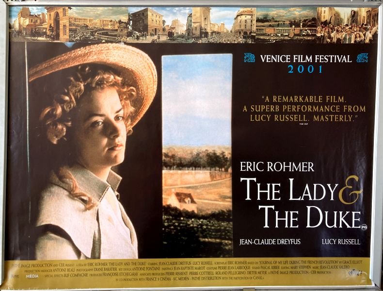 Cinema Poster: LADY AND THE DUKE, THE AKA Anglaise et le duc 2001 (Quad) Eric Rohmer Cinema Poster: LADY AND THE DUKE, THE AKA Anglaise et le duc 2001 (Quad) Eric Rohmer