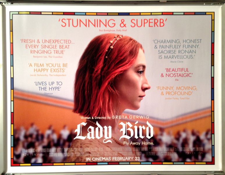 Cinema Poster: LADY BIRD 2018 (Quad) Saoirse Ronan Laurie Metcalf Tracy Letts