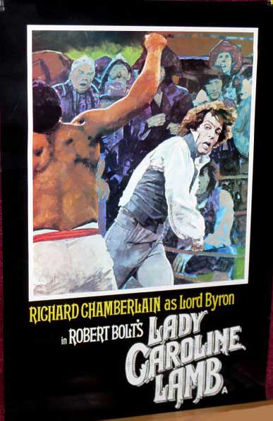 LADY CAROLINE LAMB: Richard Chamberlain Double Crown Film Poster