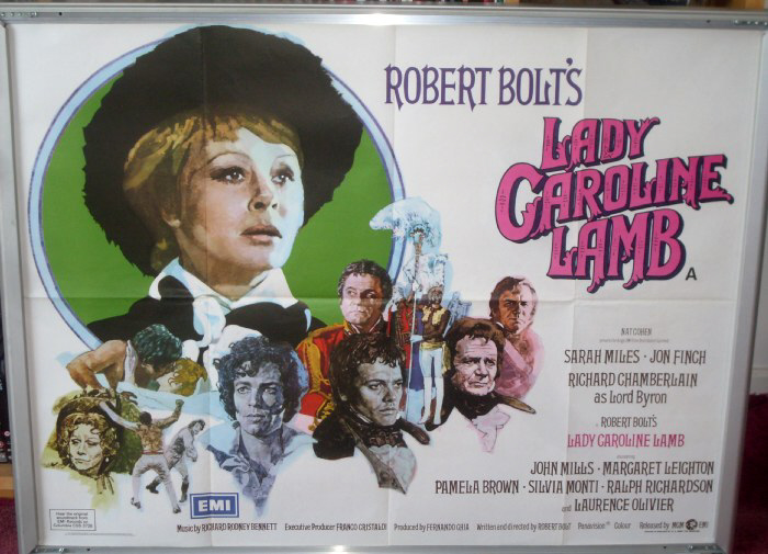 LADY CAROLINE LAMB: Main UK Quad Film Poster LADY CAROLINE LAMB: Main UK Quad Film Poster