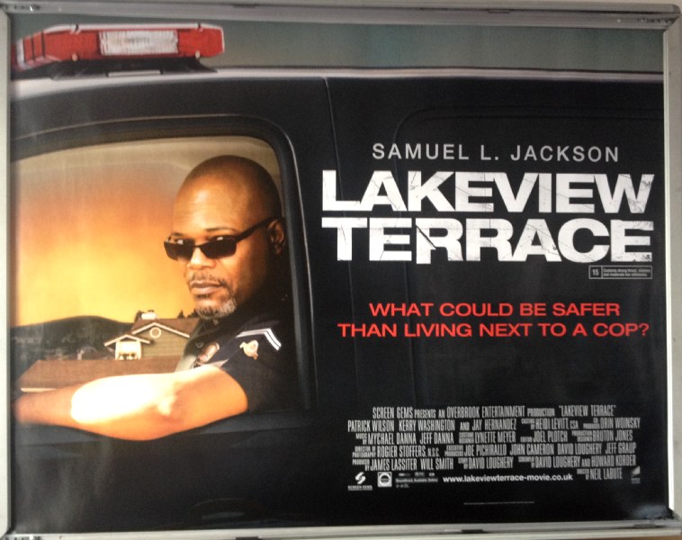 LAKEVIEW TERRACE: Main UK Quad Film Poster LAKEVIEW TERRACE: Main UK Quad Film Poster