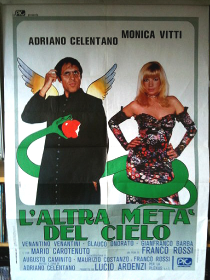 Cinema Poster: L'ALTRA META DEL CIO 1977 (Italian) Monica Vitti Adriano Celentan Cinema Poster: L'ALTRA META DEL CIO 1977 (Italian) Monica Vitti Adriano Celentan