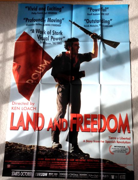 Cinema Poster: LAND AND FREEDOM 1995 (Bus Shelter/Adshell) Ian Hart