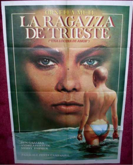 LA RAGAZZA DE TRIESTE (UNA LOCURA DE AMOR): Argentinian Film Poster LA RAGAZZA DE TRIESTE (UNA LOCURA DE AMOR): Argentinian Film Poster