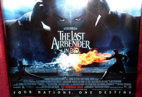LAST AIRBENDER, THE: Final UK Quad Film Poster LAST AIRBENDER, THE: Final UK Quad Film Poster