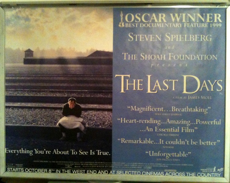 LAST DAYS, THE: UK Quad Film Poster