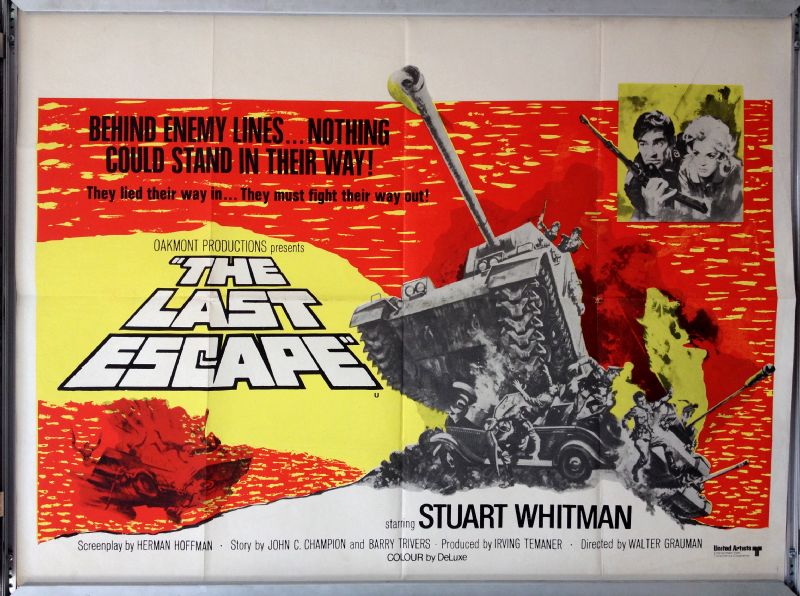 Cinema Poster: LAST ESCAPE, THE 1970 (Quad) Stuart Whitman Martin Jarvis